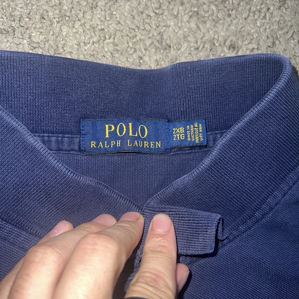 Polo Ralph Lauren Polo Shirt Mens 2XB Big Navy Pony Logo Preppy Golf‎